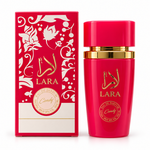 Lara Candy Al Fakhr – flacon roșu 100 ml cu cutie