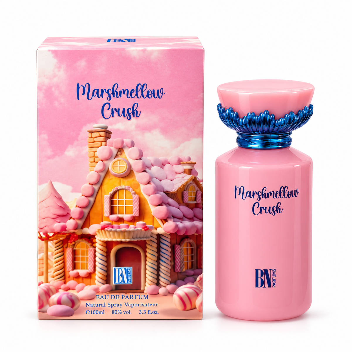 Marshmellow Crush BN Parfums – flacon roz 100 ml cu cutie